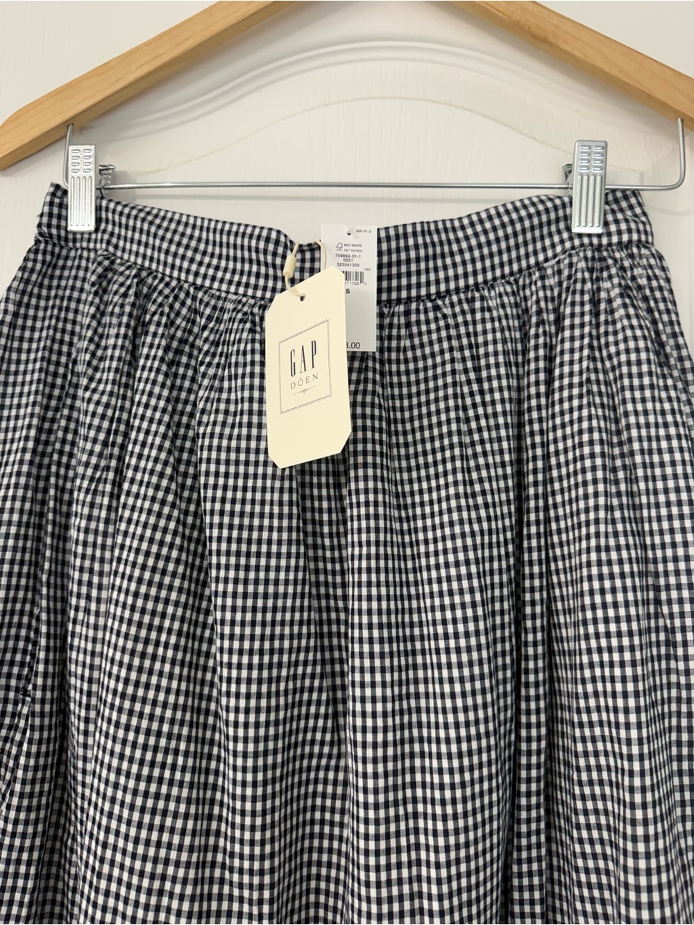 NWT Gap x Doen Gingham Maxi Skirt - Picture 2 of 2